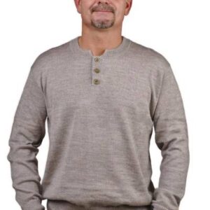 Intimum Herren Pullover aus Baby Alpakawolle – Edler Strickpullover „Puno“ aus Naturfaser